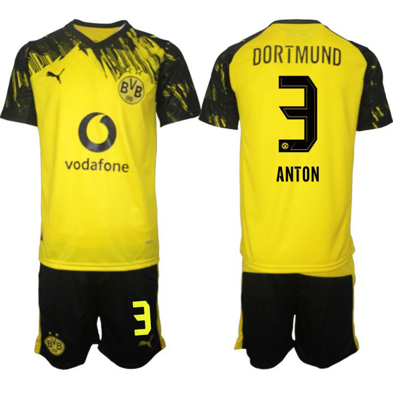 Men 2025-2026 Club Borussia Dortmund home Yellow #3 Soccer Jersey